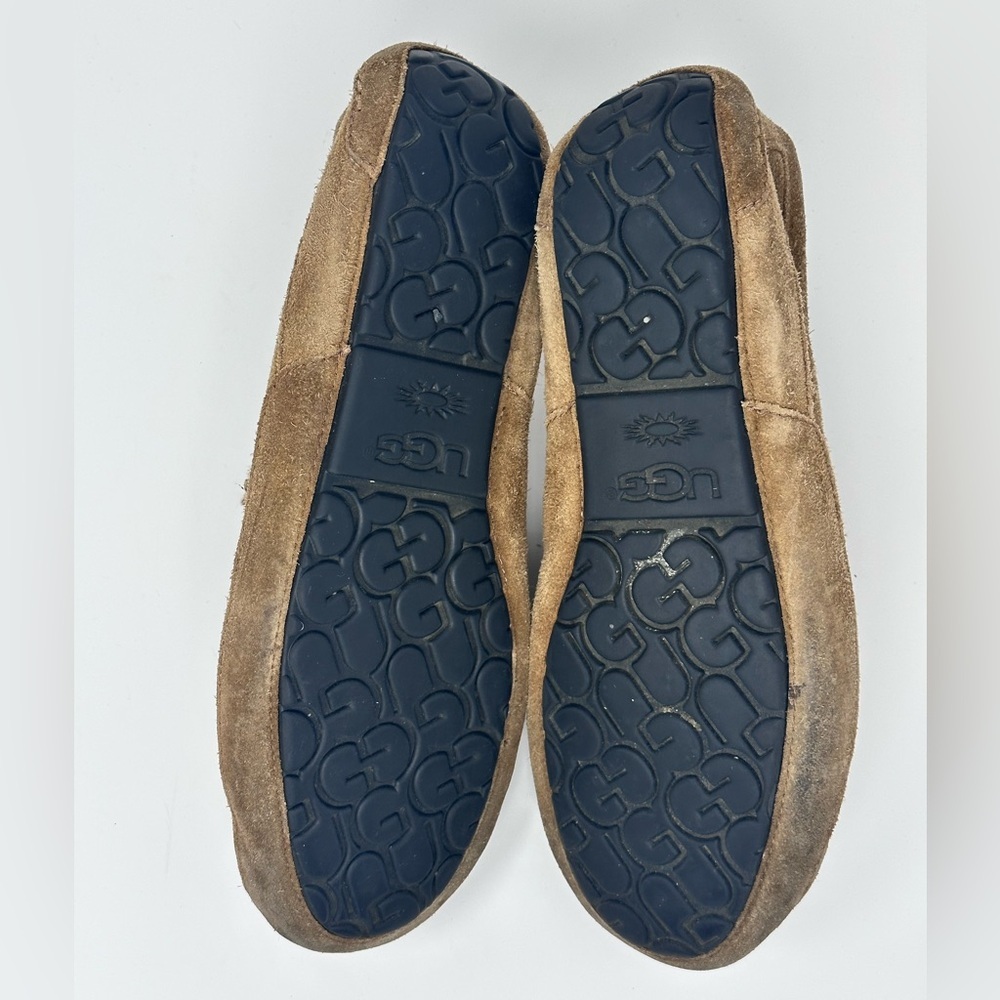 Men's UGG Brown Suede Loafers size 12 - Picture 6 of 9